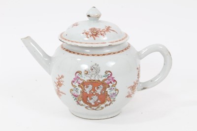 Lot 144 - A Chinese armorial teapot and cover, circa 1750