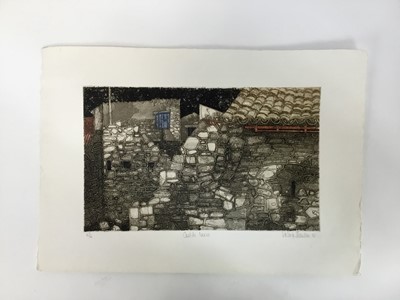 Lot 1197 - *Valerie Thornton (1931-1991) two etchings - 'Aachen, Interior', signed A.P., 34cm x 54cm together with 'Castillo Nuevo', signed and numbered 47/50, 42cm x 26cm (2)