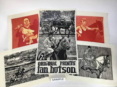 Lot 1204 - Ian Hutson (b.1943) group of seventeen prints - twelve with printed signature and the date ‘77