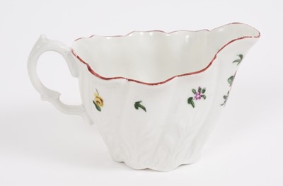 Lot 161 - A Bristol 'Low Chelsea Ewer' cream boat, circa 1772-75