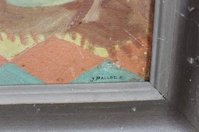 Lot 1186 - *Joyce Pallot oil on canvas - Kitchen Interior, signed and dated 1934, framed