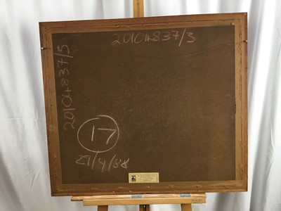 Lot 1027 - *Sir Alfred Munnings (1878-1959) signed coloured print - The Paddock At Epsom, published by Frost & Reed 1932, with blindstamp, 46cm x 56cm, in glazed frame