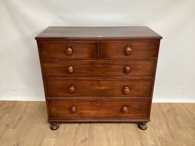 Lot 1025 - Victorian mahogany chest of drawers
