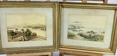 Lot 103 - Pair of 19th century Indian School watercolours ,25cm x 18cm in glazed frames