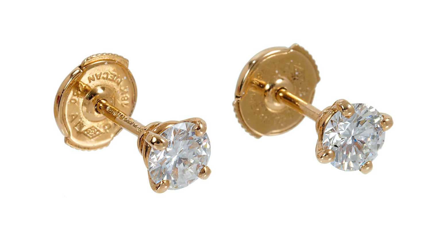 Lot 460 - Cartier diamond ear studs