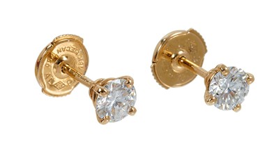 Lot 460 - Cartier diamond ear studs