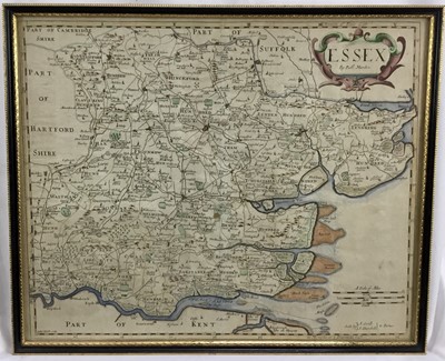 Lot 142 - Group of 17th / 18th / 19th century maps of Essex including Bowles Pocket Map, Robert Morden and others
