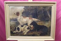 Lot 1196 - Victorian English School oil on canvas - three...