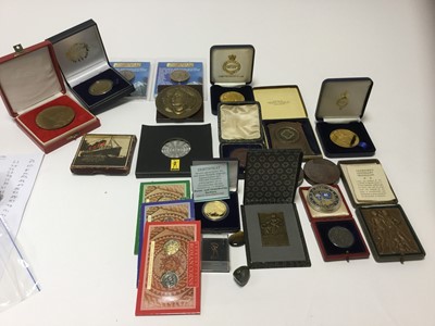 Lot 406 - World - Mixed coins & medallions to include silver Edward VII Coronation 1902
