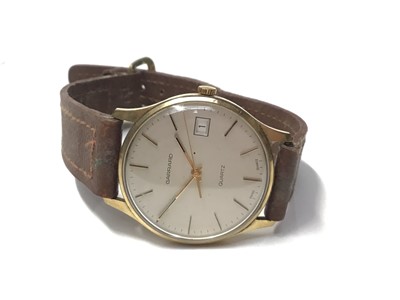 Lot 12 - Garrard 9ct gold cased quartz wristwatch