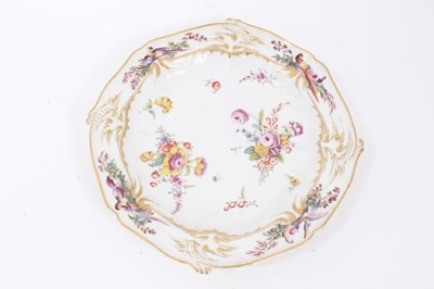Lot 280 - 18th century Chelsea Derby porcelain plate