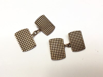 Lot 70 - Pair 9ct gold cufflinks