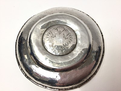 Lot 22 - Two Continental silver dishes mounted with coins