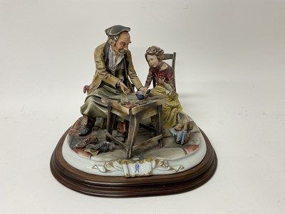 Lot 53 - Large Capodimonte porcelain figure group