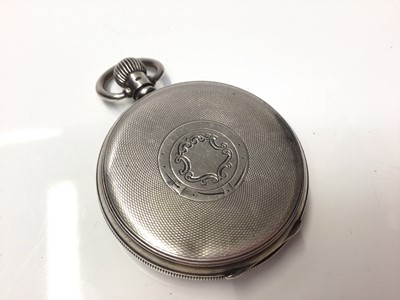 Lot 41 - Longines Quartz wristwatch and a silver cased pocket watch