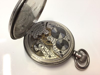 Lot 41 - Longines Quartz wristwatch and a silver cased pocket watch