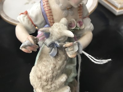 Lot 196 - Pair of 19th century Meissen figures