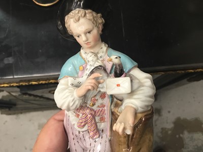 Lot 196 - Pair of 19th century Meissen figures