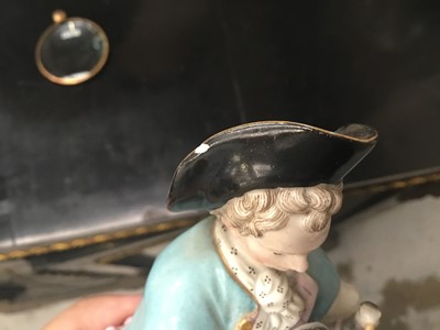 Lot 196 - Pair of 19th century Meissen figures