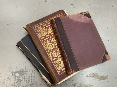 Lot 1770 - Three antique leather bound volumes, photographic/topographical and Architectural