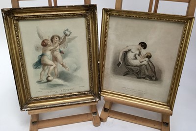 Lot 69 - J B Cipriani stipple engraving - ‘Love and Fortune’, together with another ‘Mama, don't make me beg in vain..’ (2)