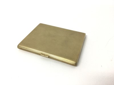 Lot 75 - 9ct gold cigarette case