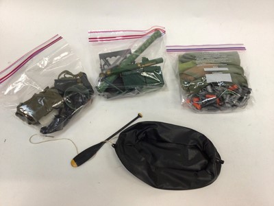 Lot 1876 - Selection of Action-Man including figures, clothing, helicopter plus Six Million Dollar Man figure boxed.