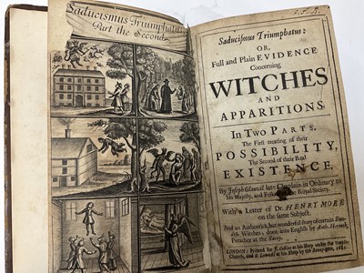 Lot 1700 - Joseph Granville - Saducismus Triumphatus, or Full and Plain Evidence Concerning Witches, 1681
