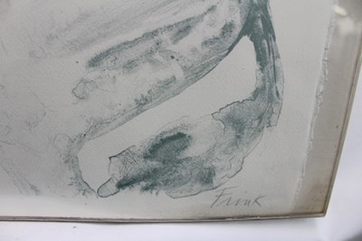 Lot 998 - *Dame Elisabeth Frink (1930-1993) lithograph signed artist's proof - two figures on a horse 'Man and horse IV', 59cm x 82cm in glazed frame