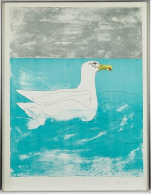 Lot 1001 - *Dame Elisabeth Frink (1930-1993) lithograph signed and numbered - 'Herring Gull', from The Seabird Series 1974, 62/150, 47.5cm x 65cm in glazed frame