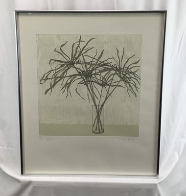 Lot 13 - Tessa Beaver (b.1932) a pair of signed and numbered prints - 'Papyrus', 99/150 and 'Honesty', 135/150, both images 40cm x 47cm, in glazed frames (2)