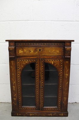 Lot 1293 - 19th century Dutch floral marquetry table cabinet