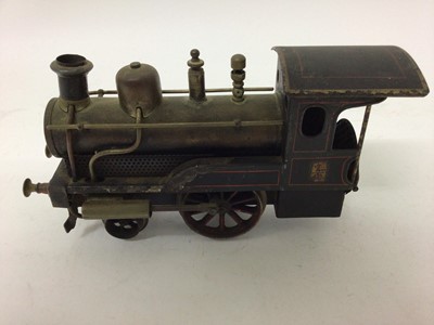 Lot 1875 - Railway O Gauge Tin Plate Selection of Bong Locomotives (2) and Rolling Stock.