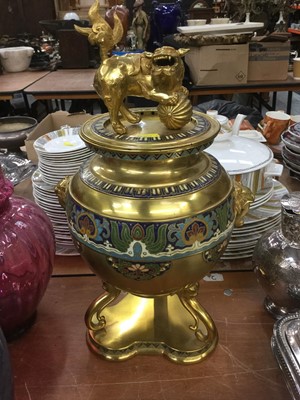 Lot 350 - Chinese cloisonné enamel sensor