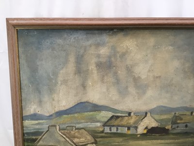 Lot 53 - Pair of oils on canvas  in the manner of Paul Henry - both 60cm x 80cm, framed