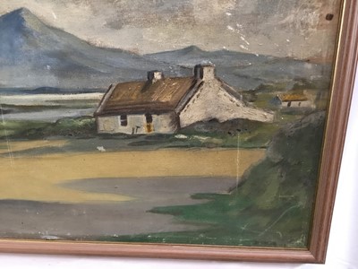 Lot 53 - Pair of oils on canvas  in the manner of Paul Henry - both 60cm x 80cm, framed