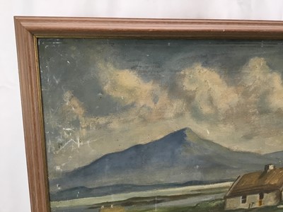 Lot 53 - Pair of oils on canvas  in the manner of Paul Henry - both 60cm x 80cm, framed