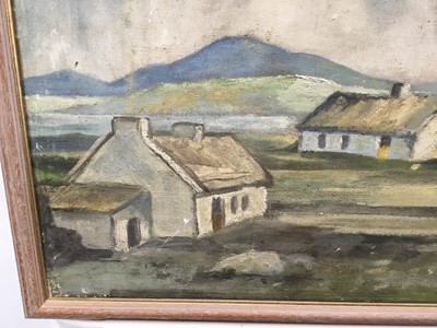 Lot 53 - Pair of oils on canvas  in the manner of Paul Henry - both 60cm x 80cm, framed