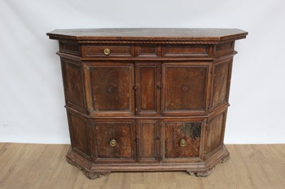 Lot 1346 - 17th / 18th century Continental chestnut cabinet
