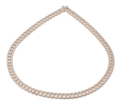 Lot 503 - Cartier 18ct white gold necklace in box with certificate