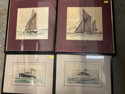 Lot 233 - Geoffrey King, pastel Barn Owl, together with other pictures by Willard Bond and others