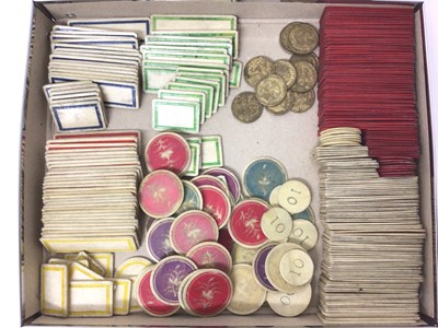 Lot 85 - Quantity of 19th century gaming counters and tokens