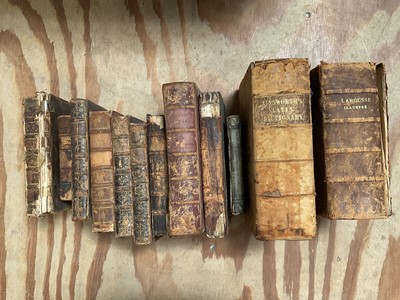 Lot 1706 - Small box of decorative leather binding