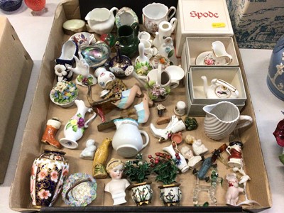 Lot 293 - Collection of miniature ceramics and items