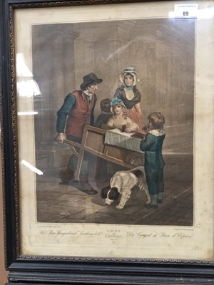 Lot 89 - Set 13 Old prints Cries of London in glazed frames