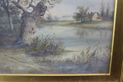 Lot 1111 - Thomas Smythe oil on canvas figures beside a river