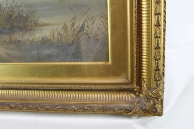 Lot 1111 - Thomas Smythe oil on canvas figures beside a river