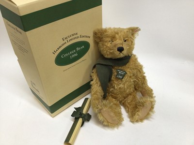 Lot 1808 - Steiff College Bear 653162 and Extravagance Musical Bear 653179, both with certificates and boxes.