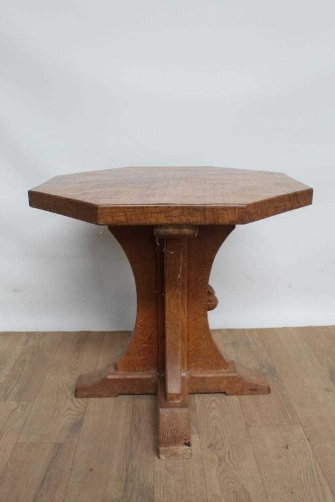 Lot 1325 - Robert Mouseman Thompson hexagonal side table