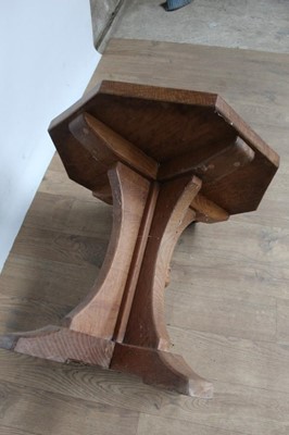Lot 1325 - Robert Mouseman Thompson hexagonal side table